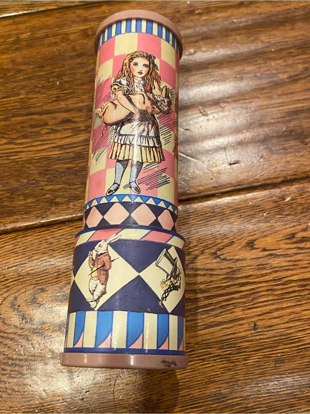 Vintage Alice In Wonderland kaleidoscope toy